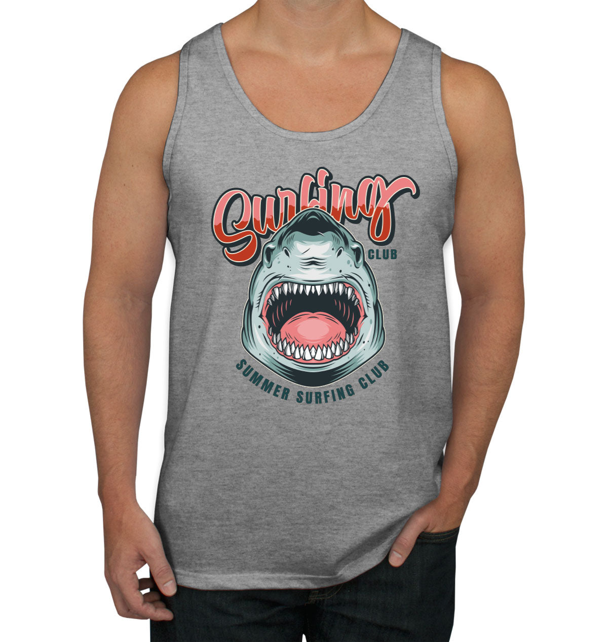 Surfing Club Shark Men's Tank Top