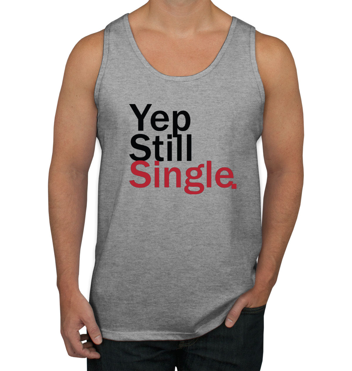 Yep Still Single Valentine's Day Men's Tank Top