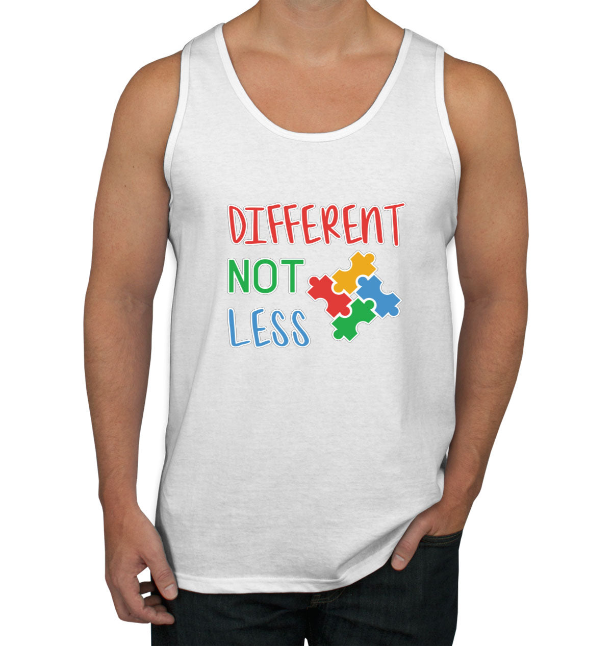 Autism Awareness Different Not Less Men's Tank Top