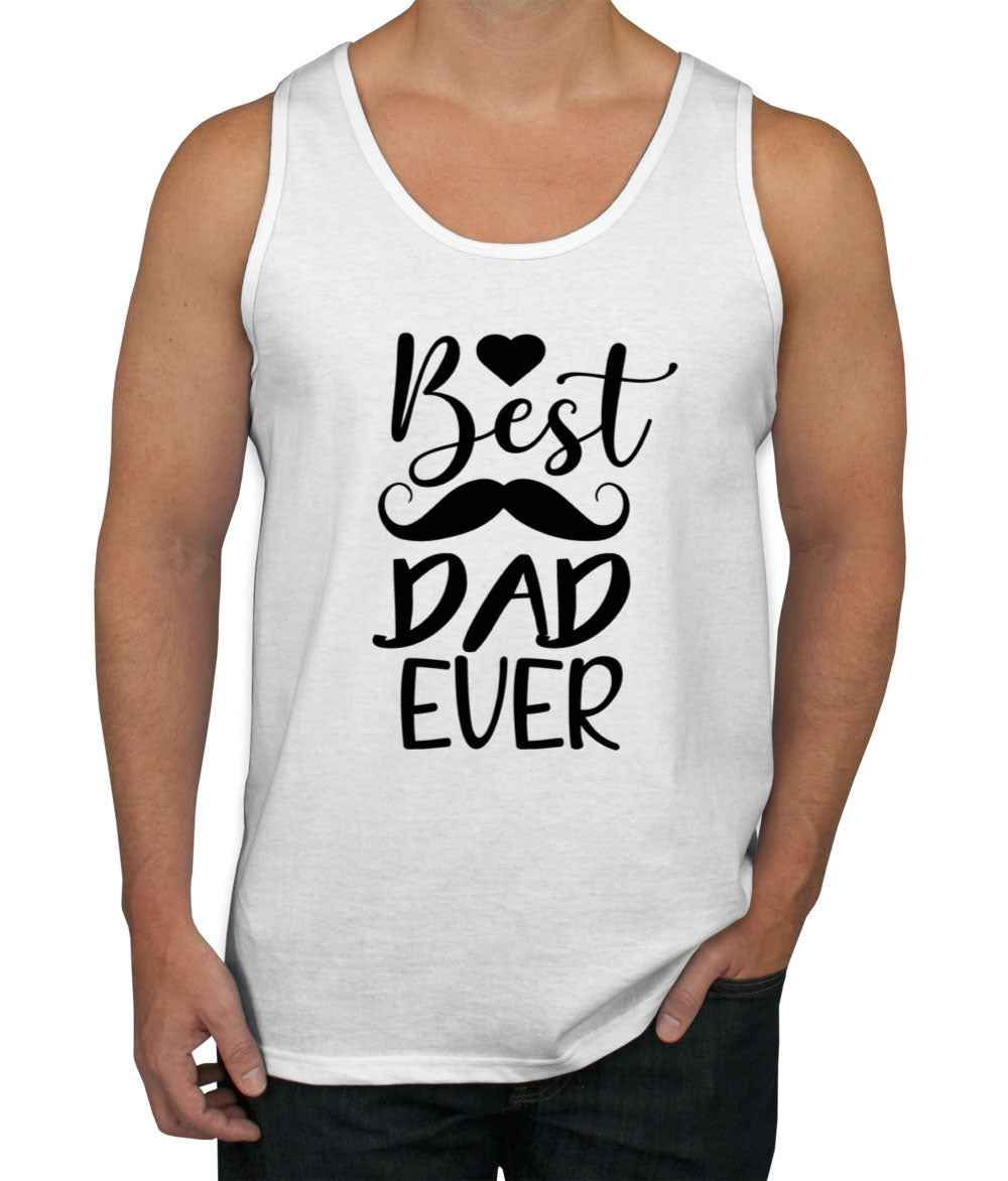 Best Dad Ever Mustache Men's Tank Top