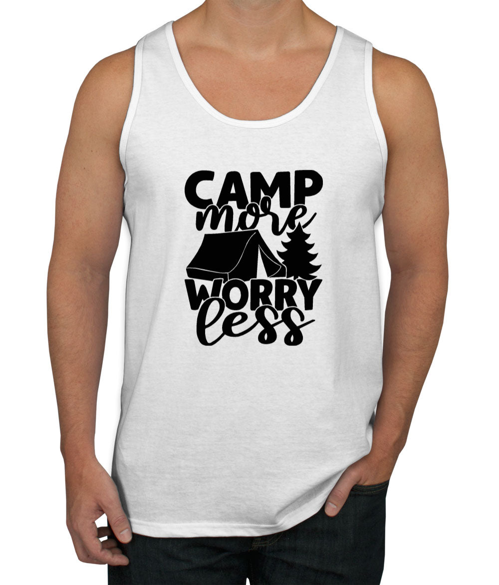 Camp More Worry Less Men's Tank Top