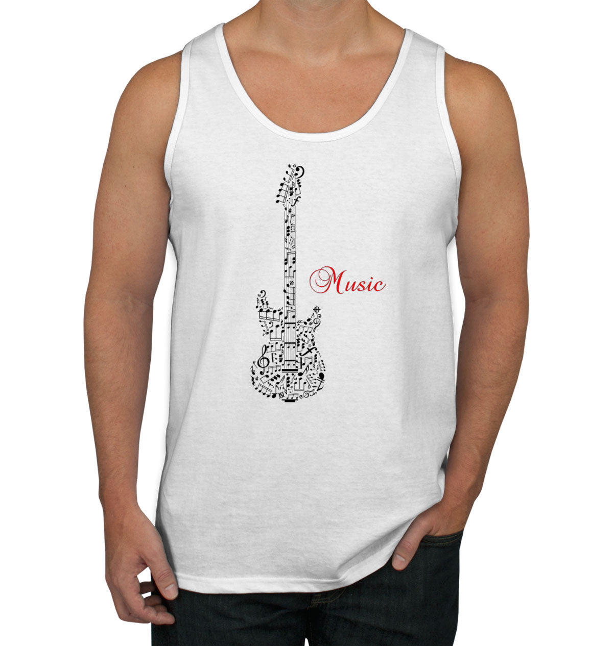 Music Guitar Men's Tank Top