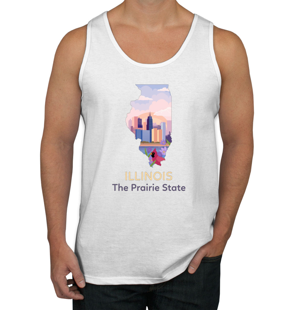 Illinois The Prairie State Men's Tank Top