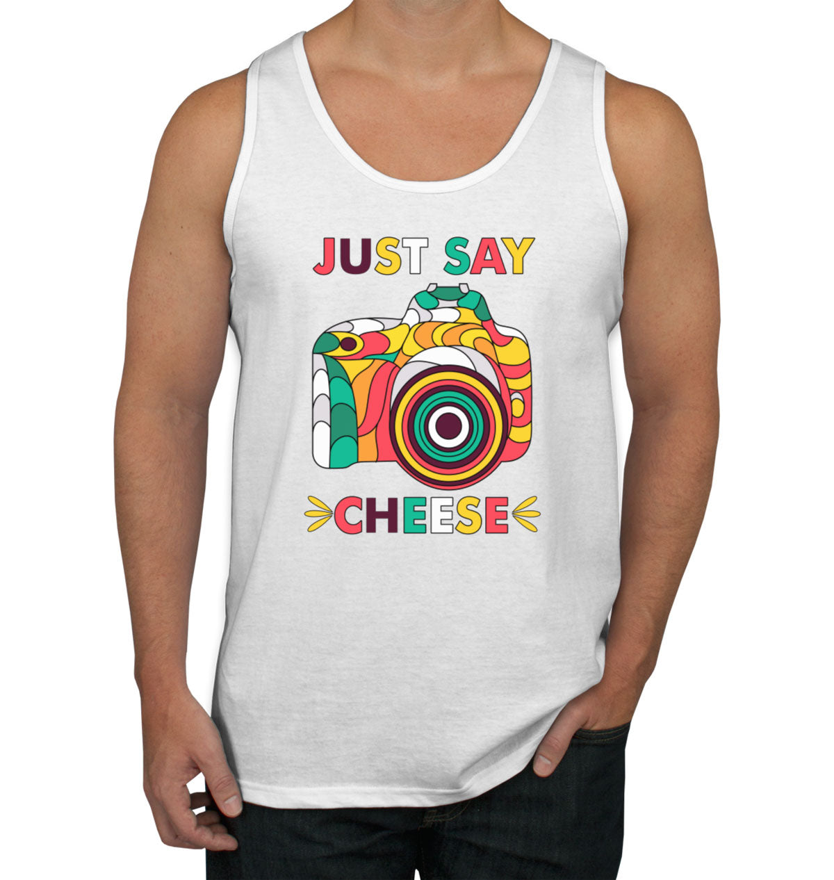 Just Say Cheese Photographer Men's Tank Top