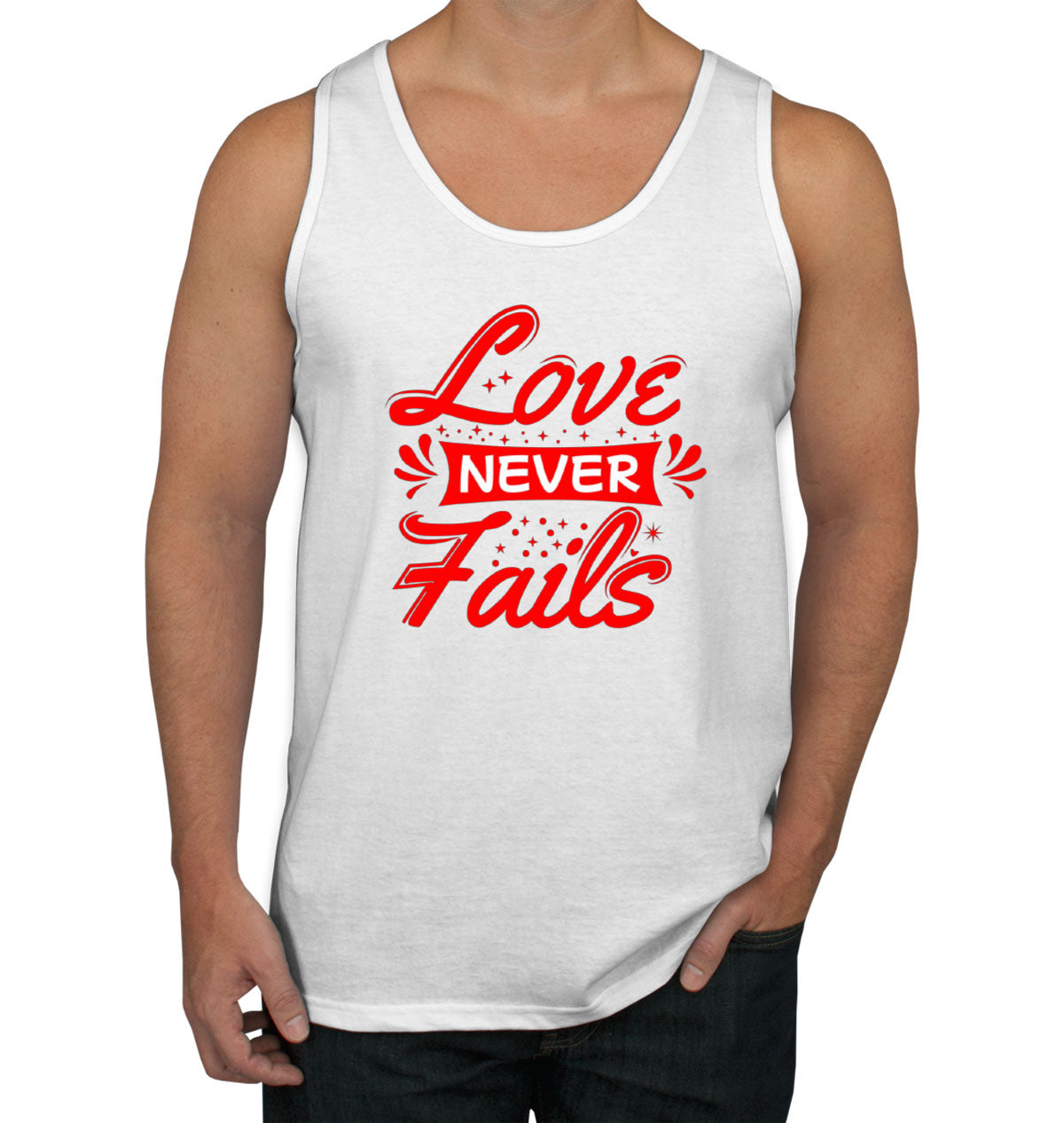 Love Never Fails Men's Tank Top