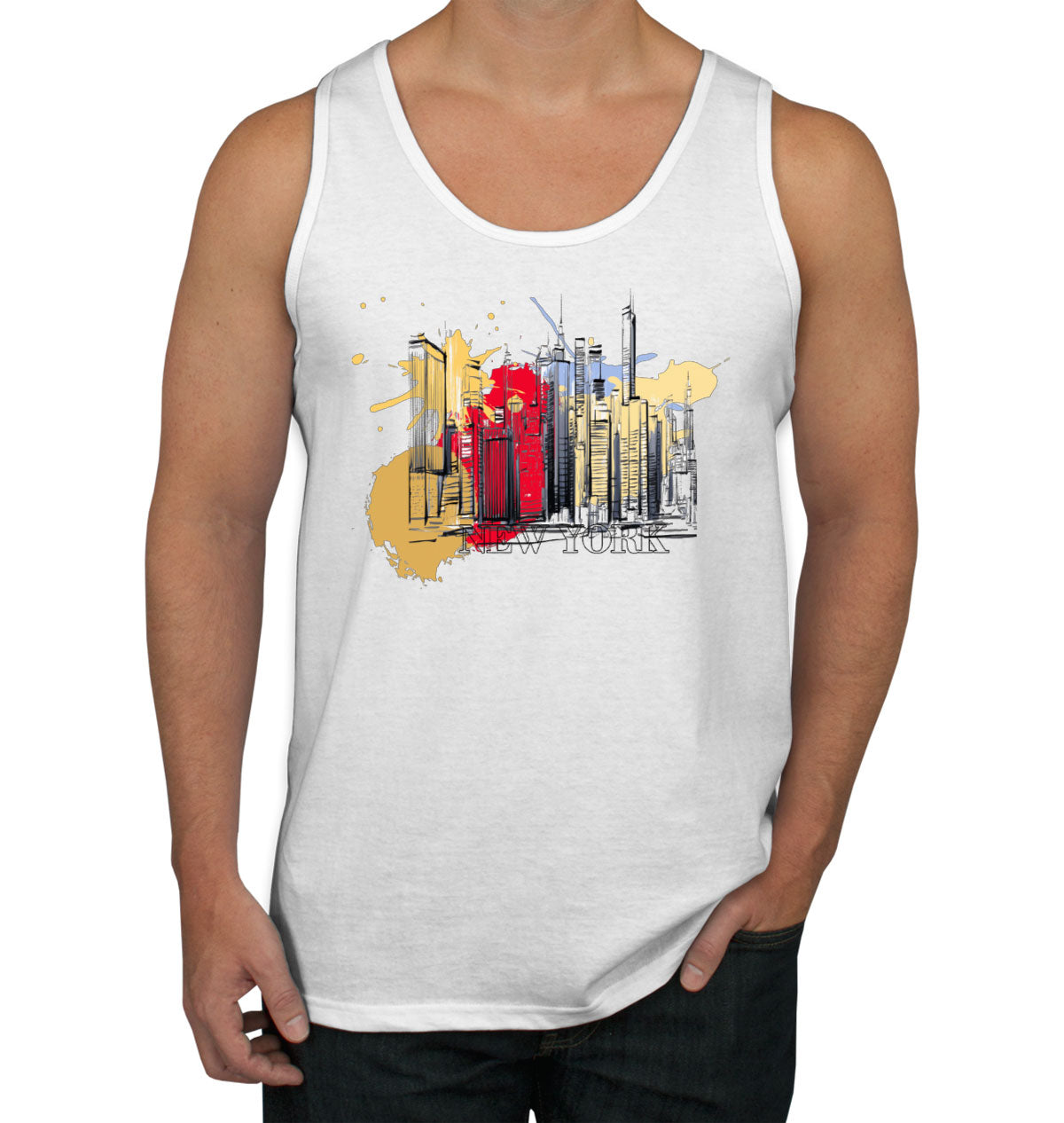 NYC New York Silhouette Men's Tank Top