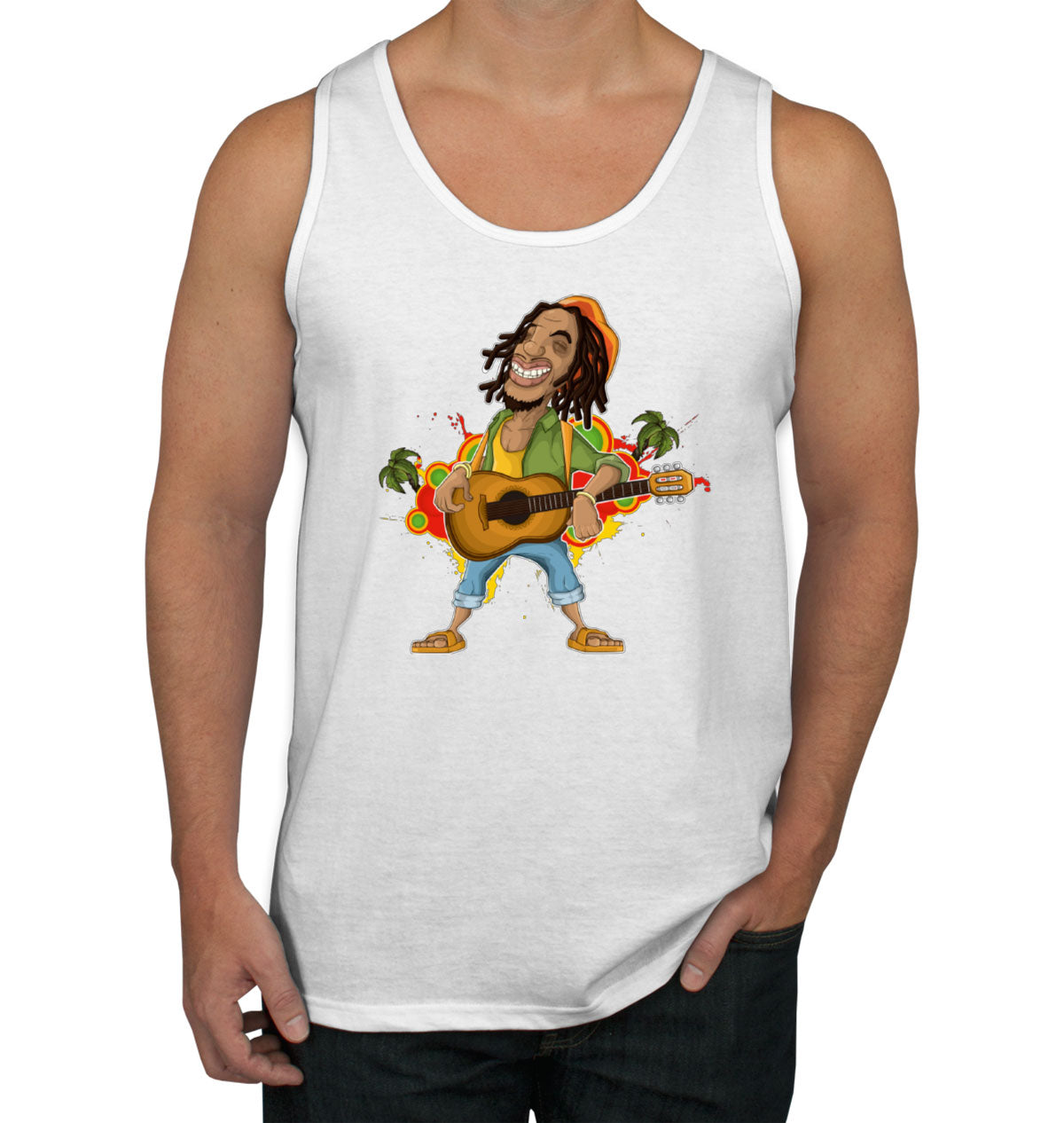 Rasta Reggae Rastafarian Men's Tank Top