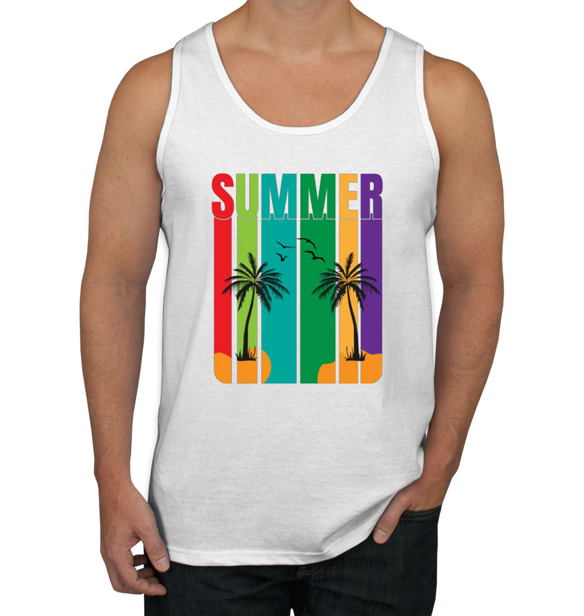 Retro Summer Men's Tank Top