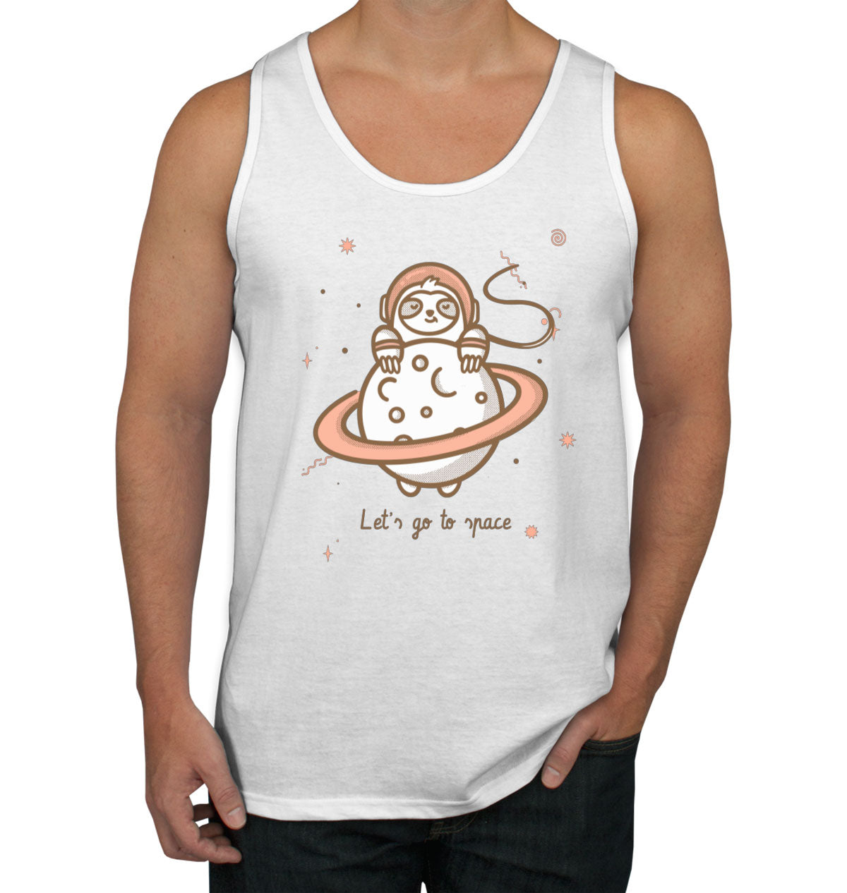 A Sloth In Space Men's Tank Top