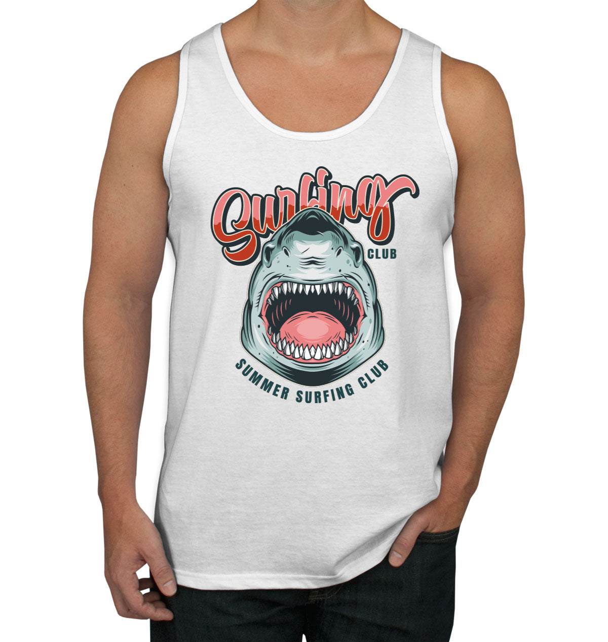 Surfing Club Shark Men's Tank Top