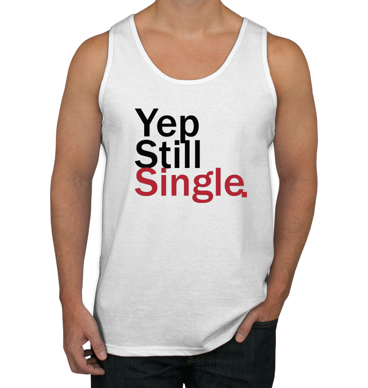 Yep Still Single Valentine's Day Men's Tank Top