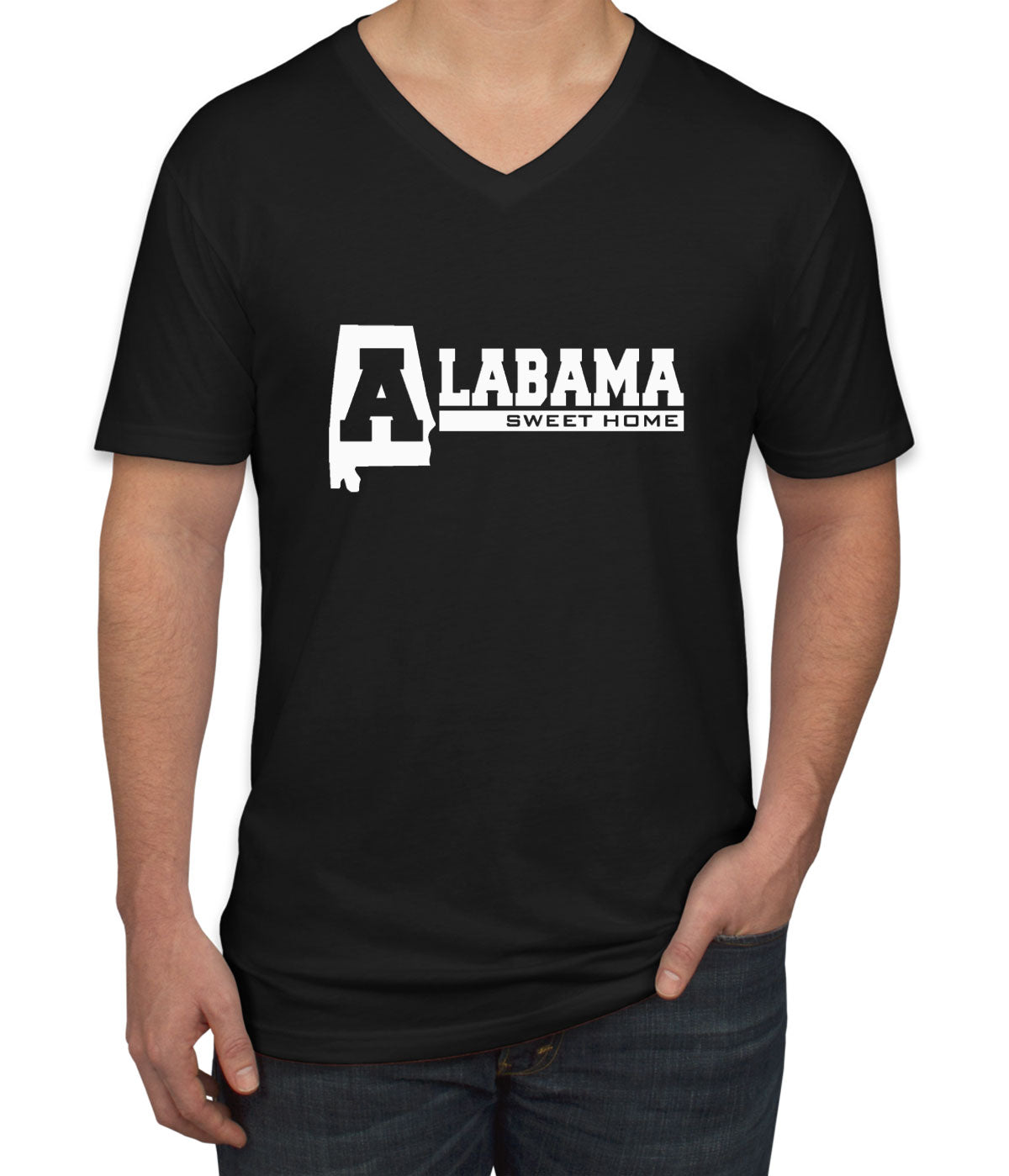 Alabama Sweet Home Men's V Neck T-shirt