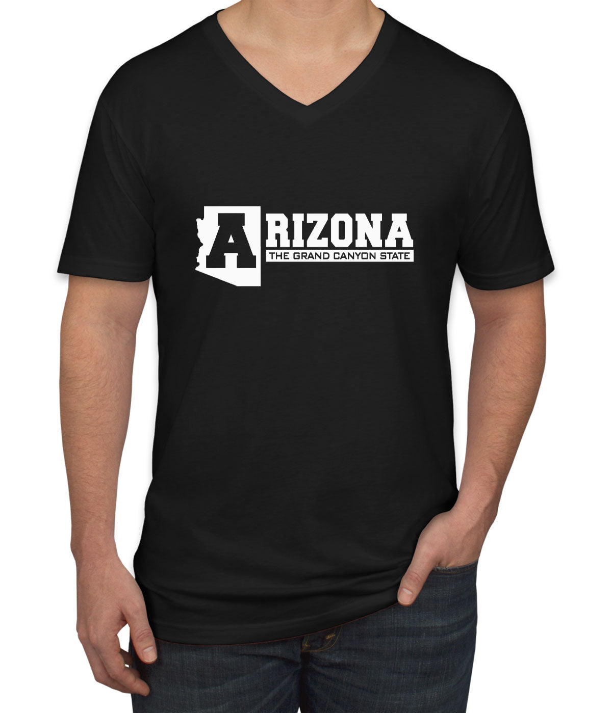 Arizona The Grand Canyon State Men's V Neck T-shirt