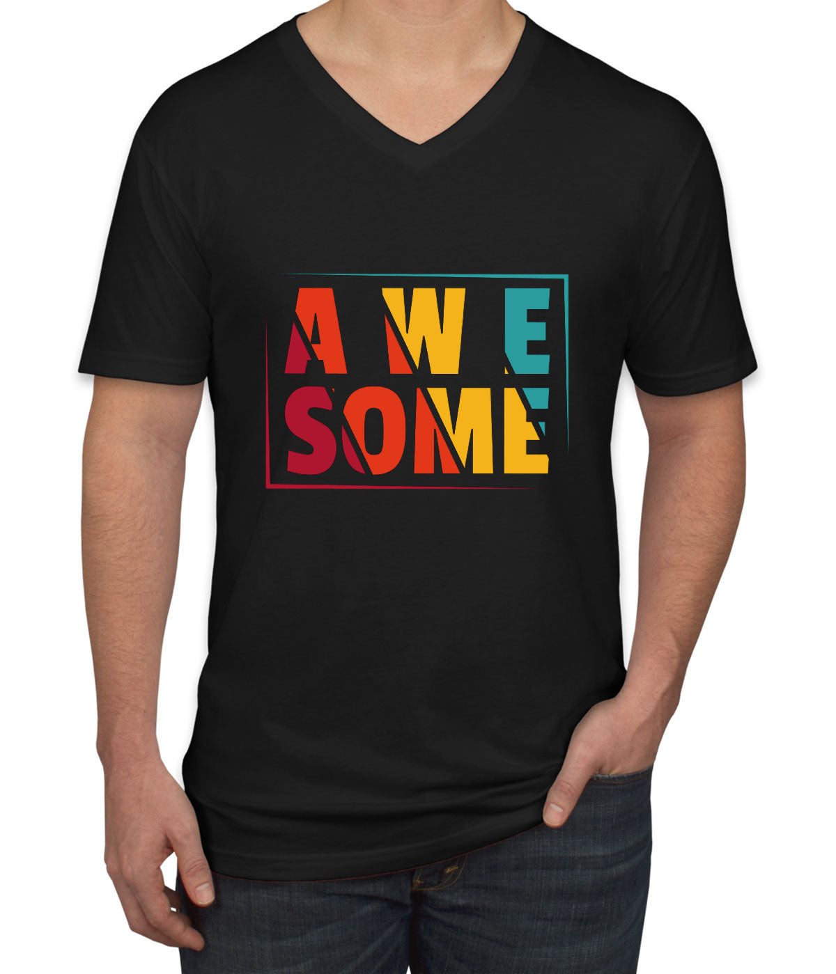 Awesome Men's V Neck T-shirt