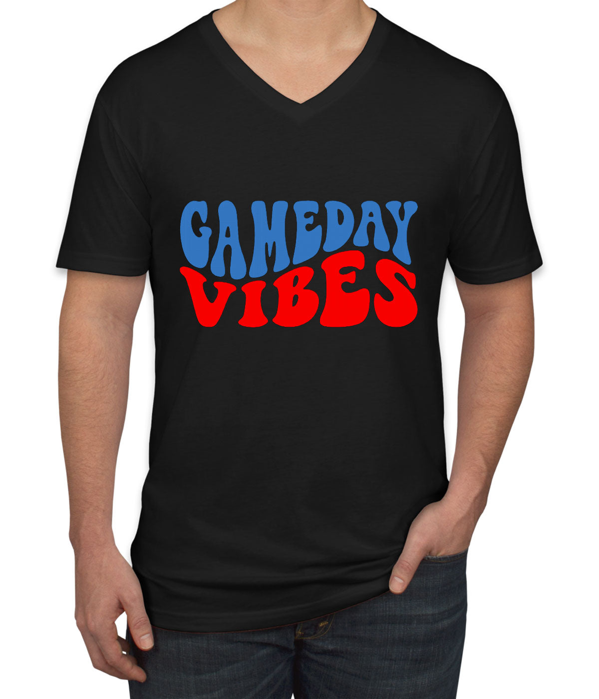 GameDay Vibes Men's V Neck T-shirt