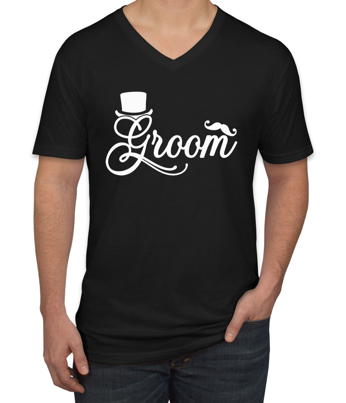 Groom Men's V Neck T-shirt