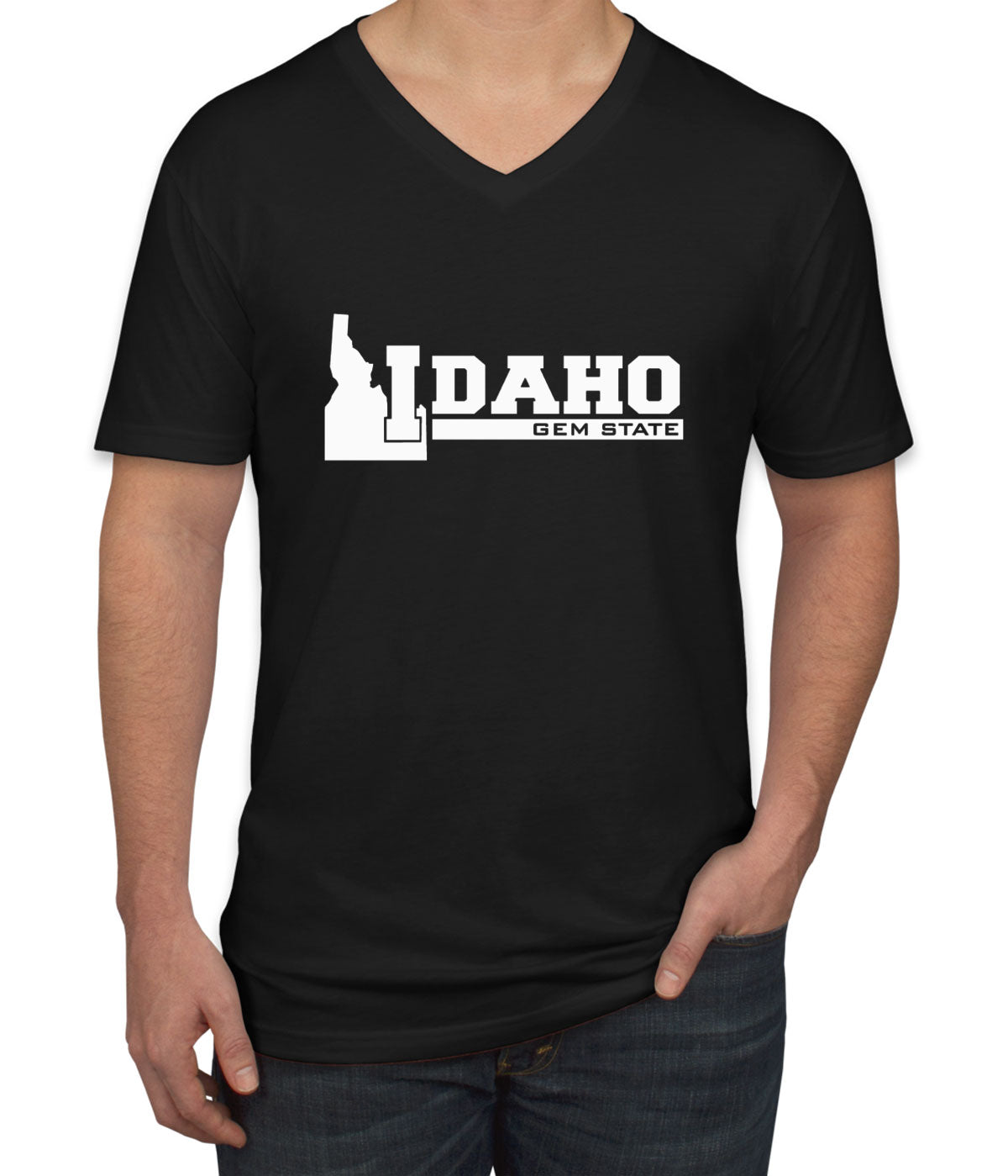 Idaho Gem State Men's V Neck T-shirt