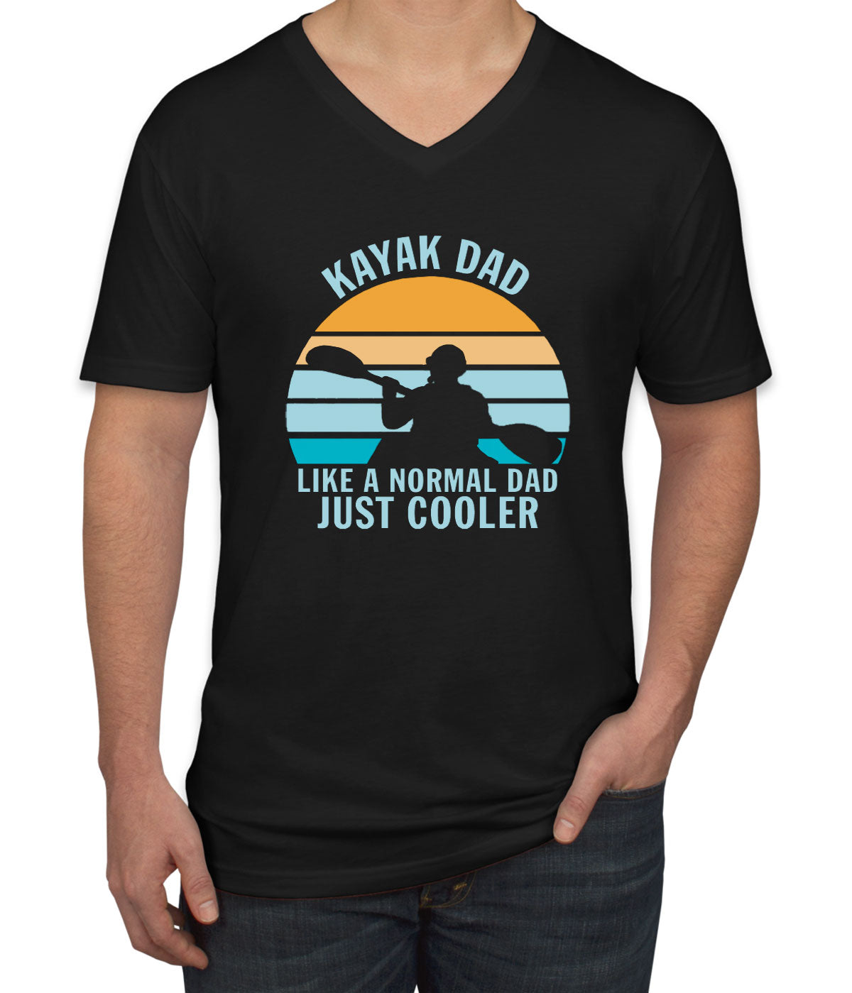 Kayak Dad Men's V Neck T-shirt