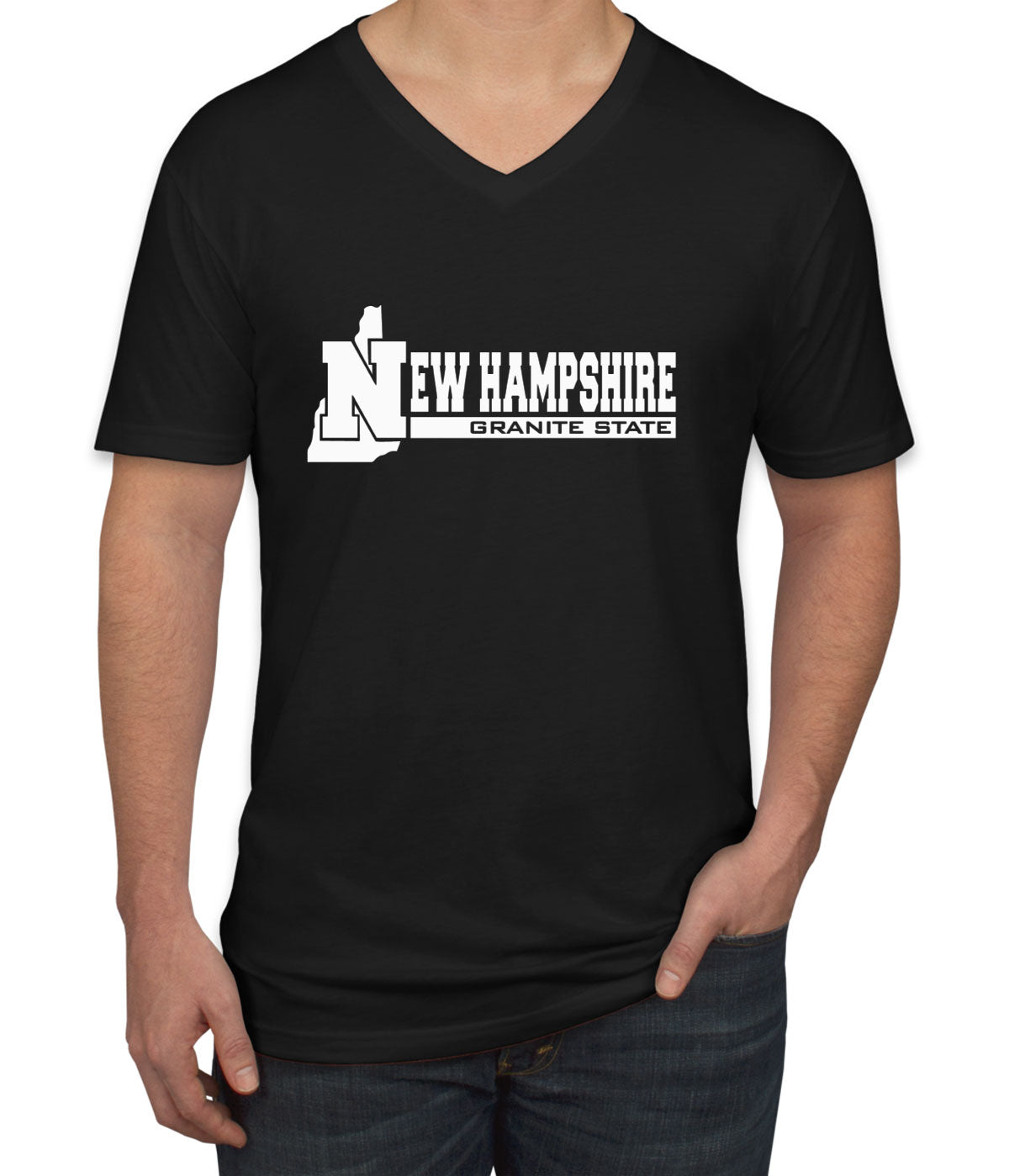 New Hampshire Granite State Men's V Neck T-shirt