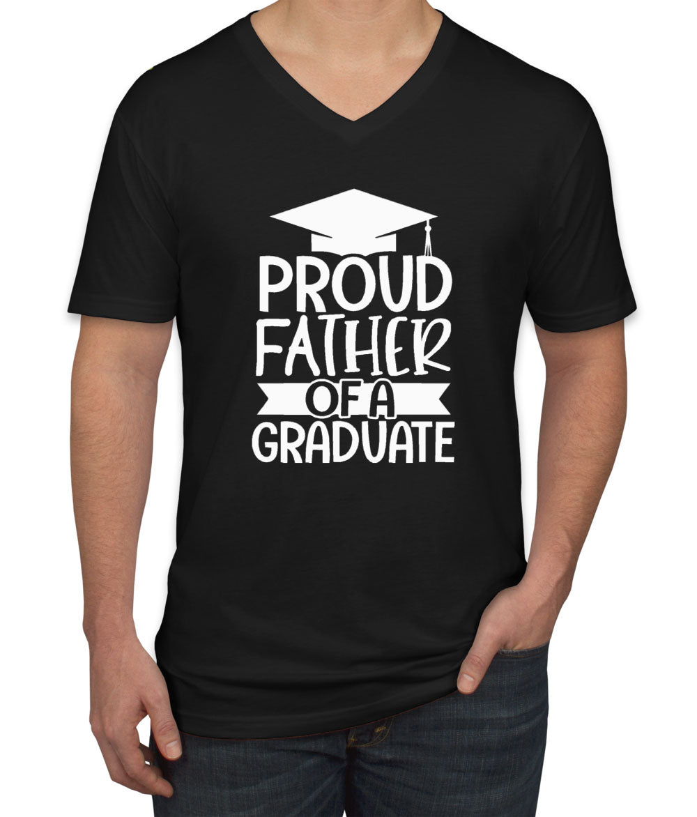 Proud Father Of A Graduate Men's V Neck T-shirt