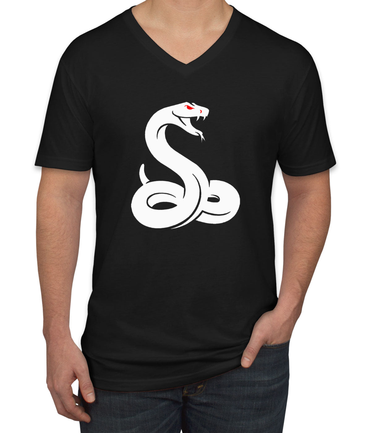 Snake Men's V Neck T-shirt