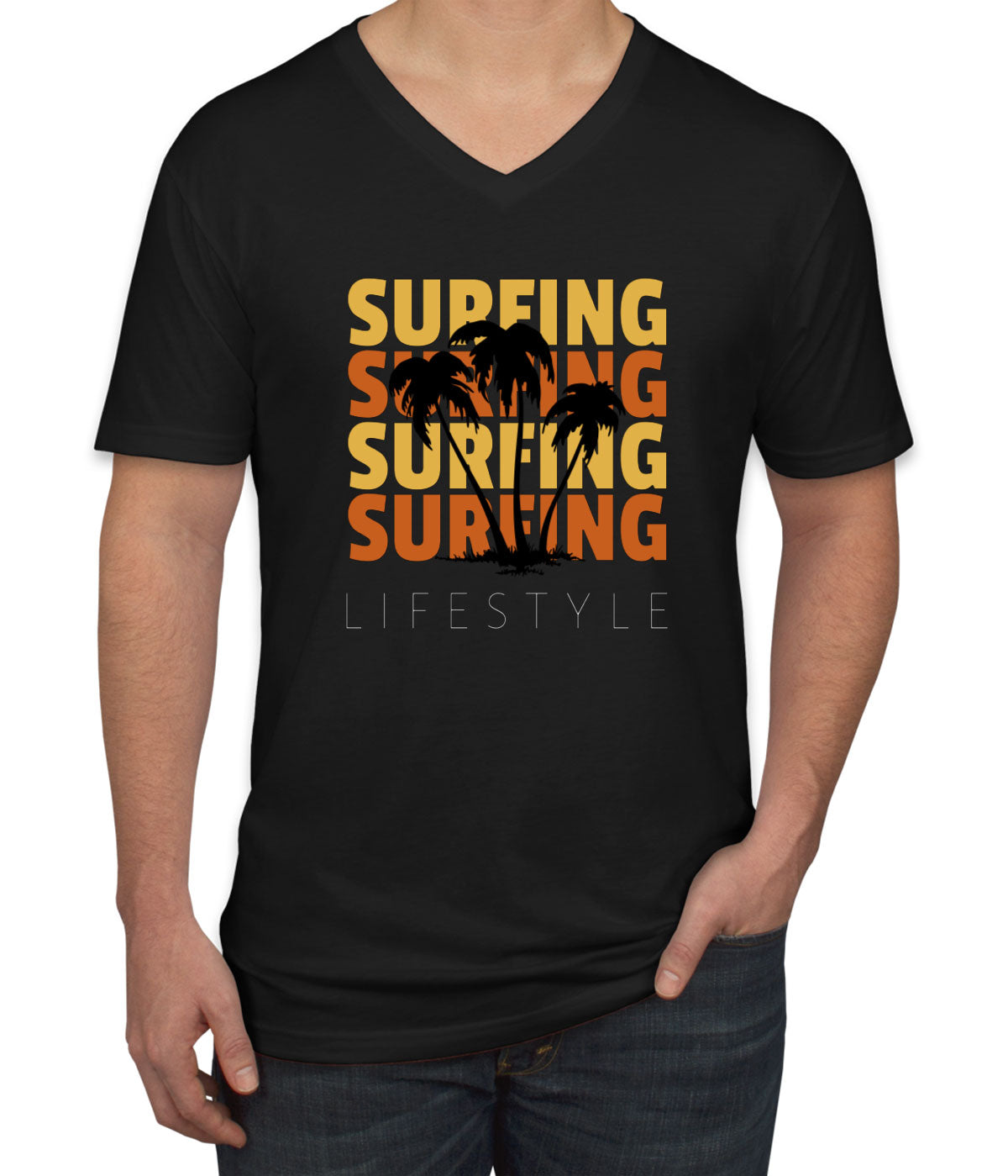Surfing Lifestyle Men's V Neck T-shirt