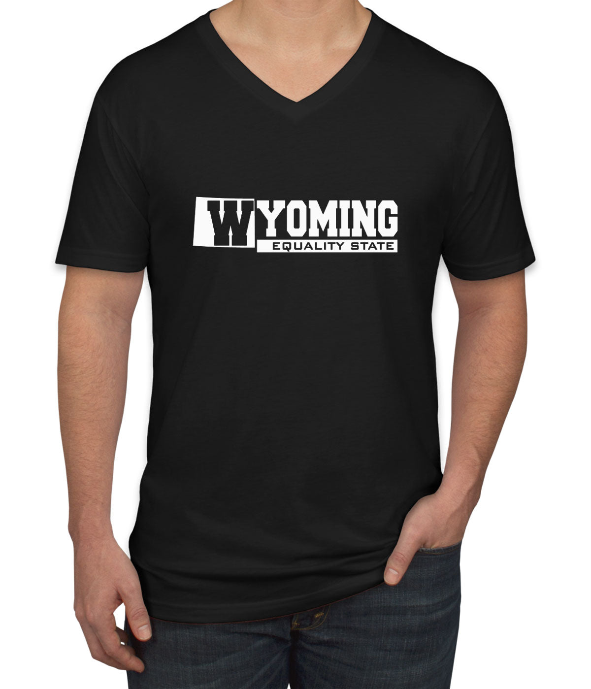 Wyoming Equality State Men's V Neck T-shirt