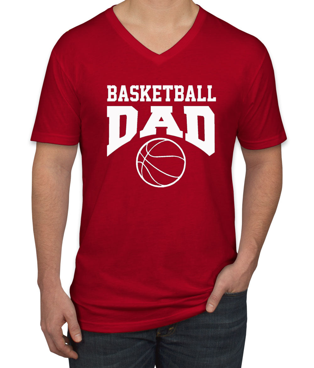 Basketball Dad Men's V Neck T-shirt