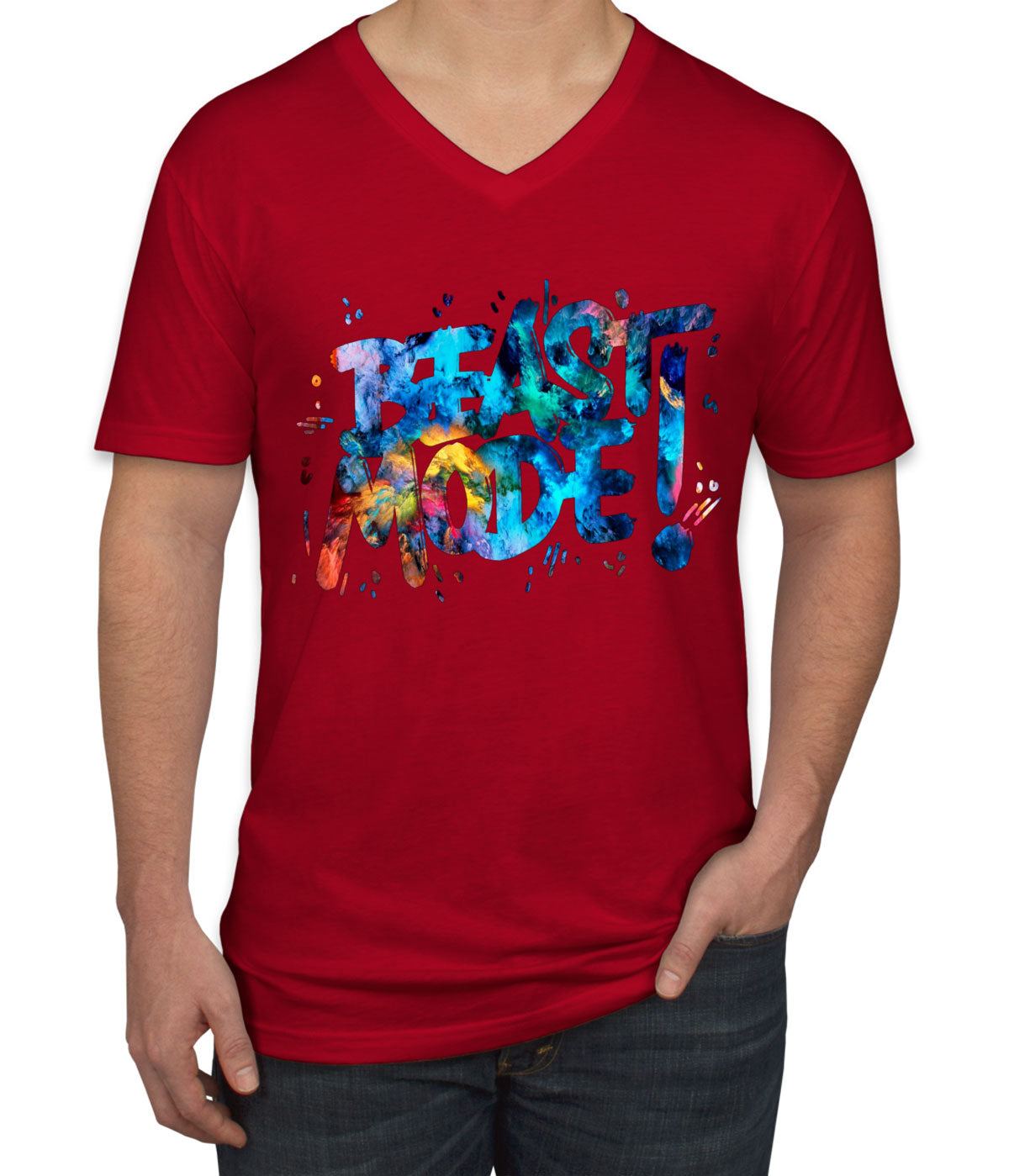 Beast Mode Men's V Neck T-shirt