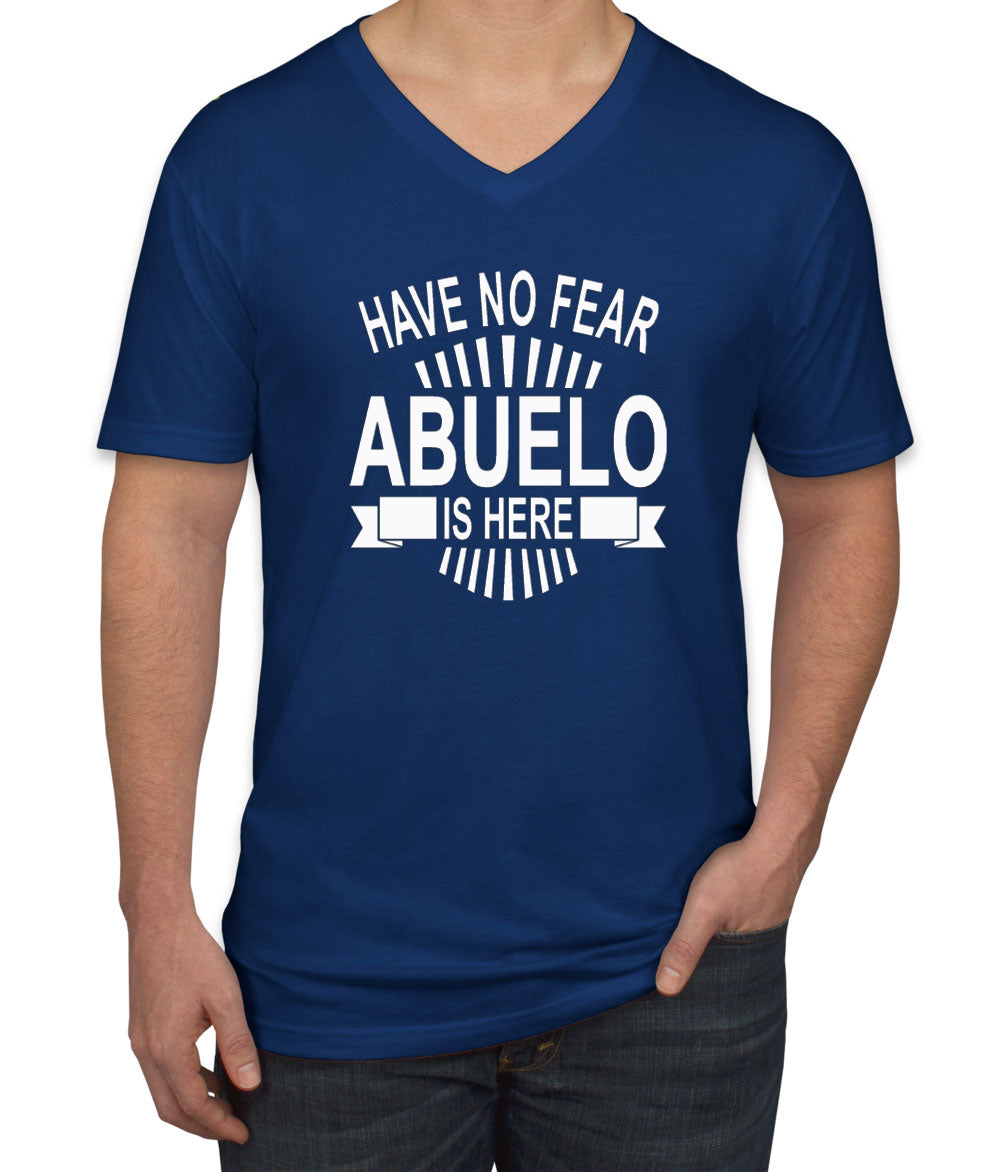 Have No Fear Abuelo Is Here Men's V Neck T-shirt