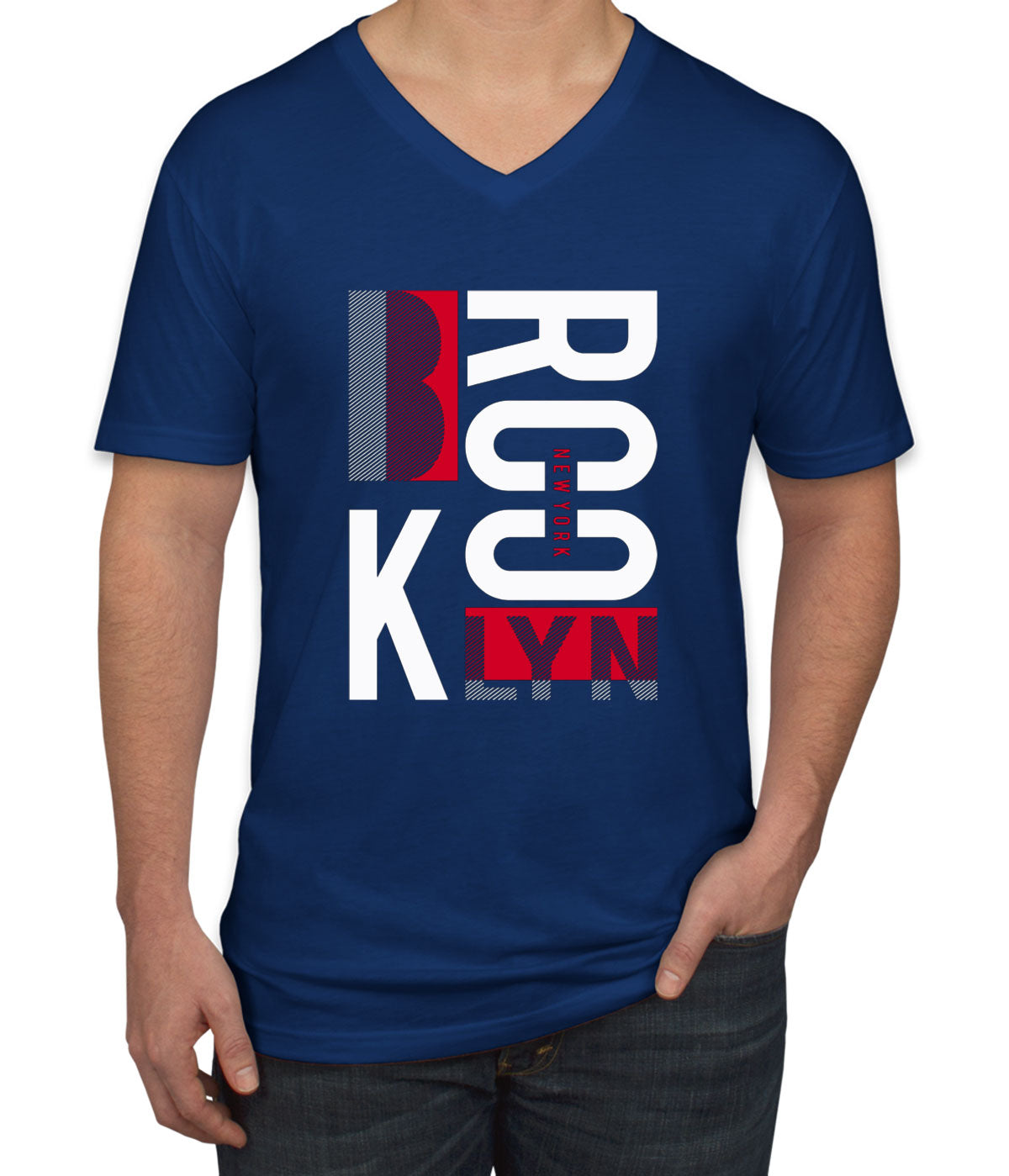 Brooklyn Men's V Neck T-shirt