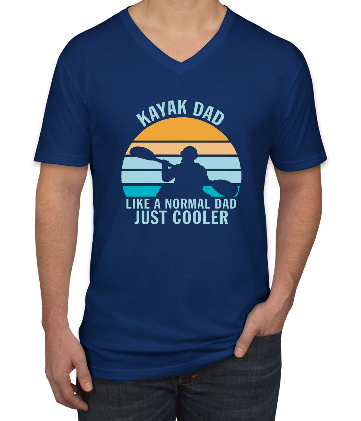 Kayak Dad Men's V Neck T-shirt