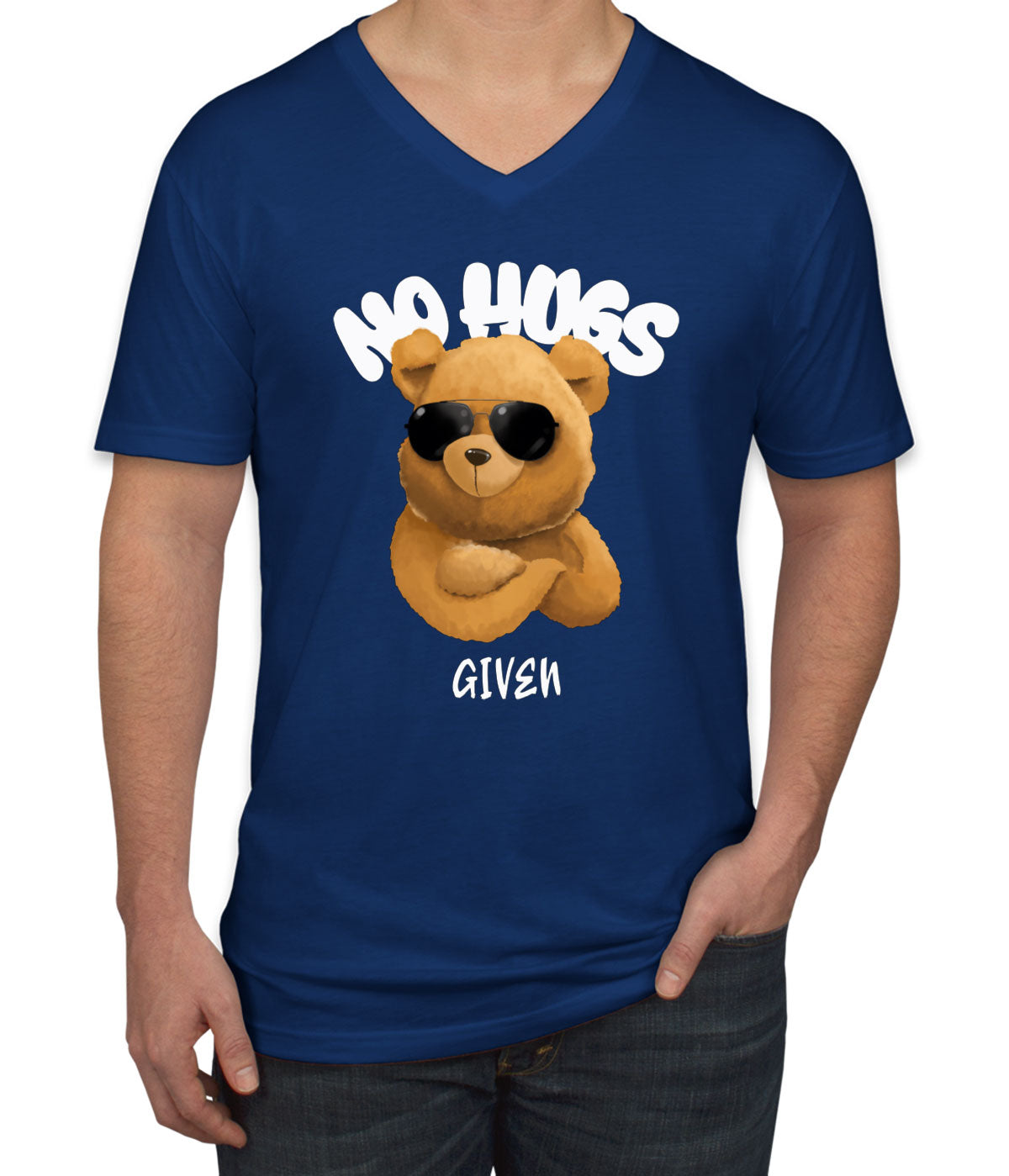 No Hugs Given Men's V Neck T-shirt