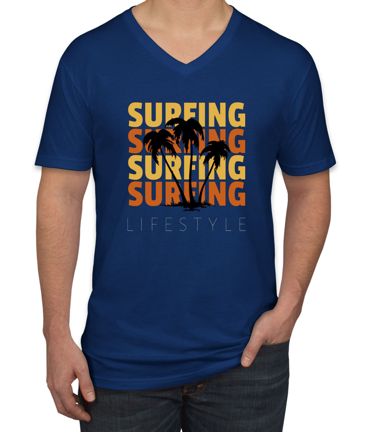 Surfing Lifestyle Men's V Neck T-shirt