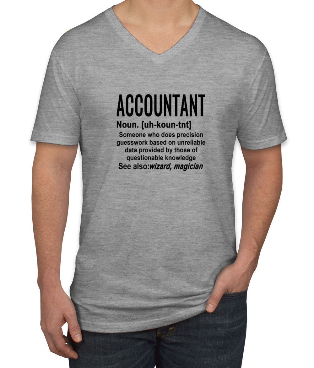 Accountant Definition Men's V Neck T-shirt