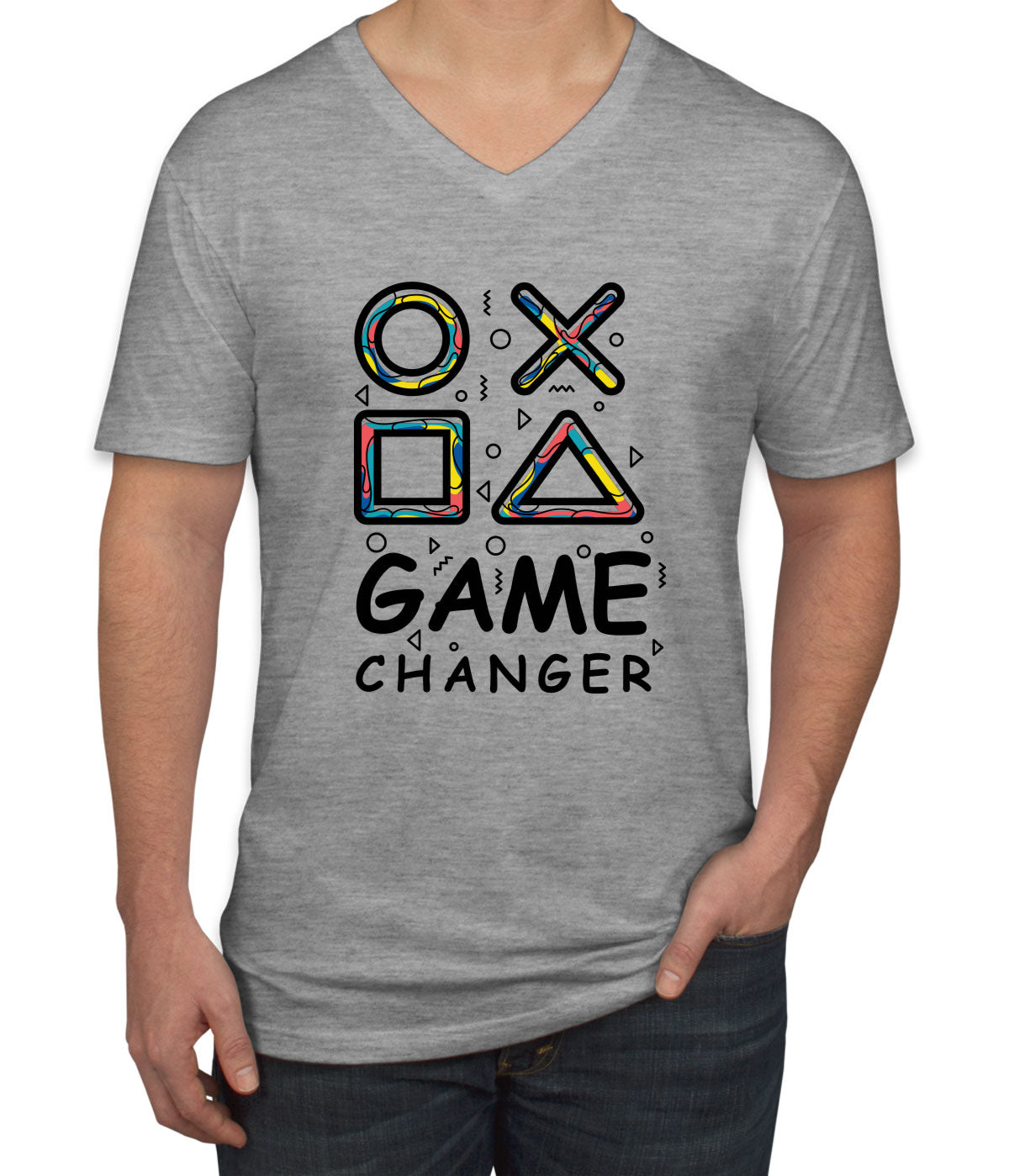 Game Changer Men's V Neck T-shirt