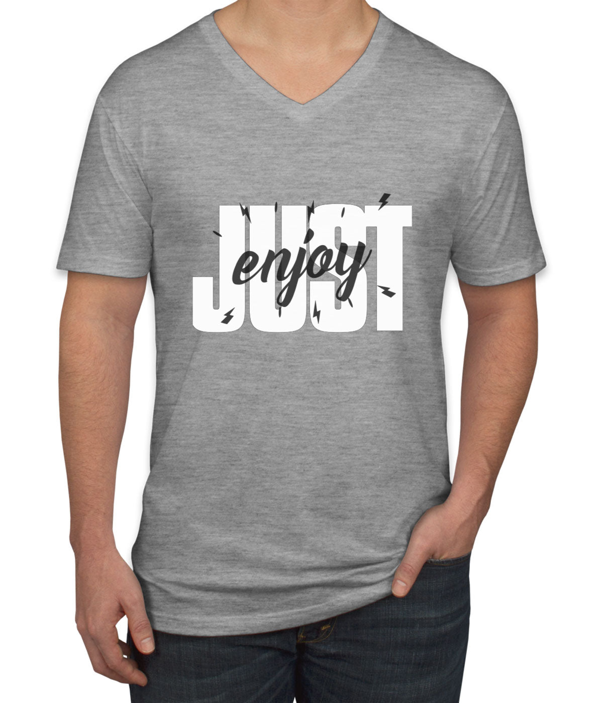 Just Enjoy Men's V Neck T-shirt