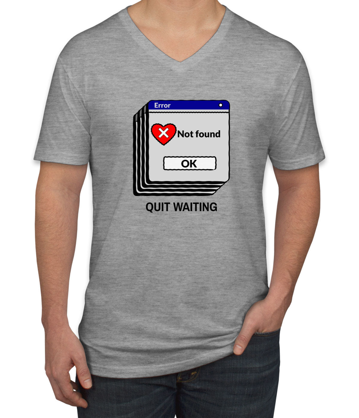 Love Not Found Men's V Neck T-shirt