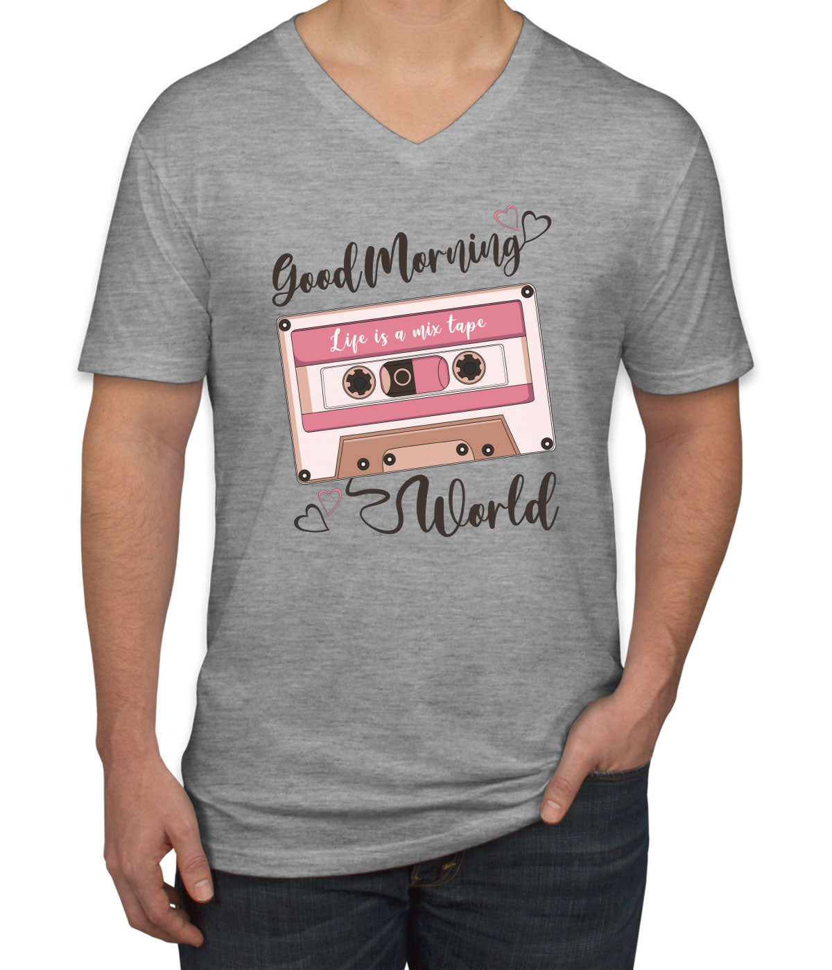 Life Is A Mixtape Men's V Neck T-shirt