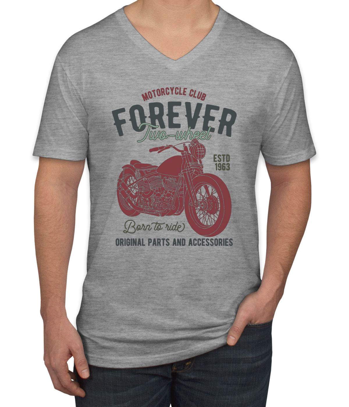 Motorcycle Club Men's V Neck T-shirt