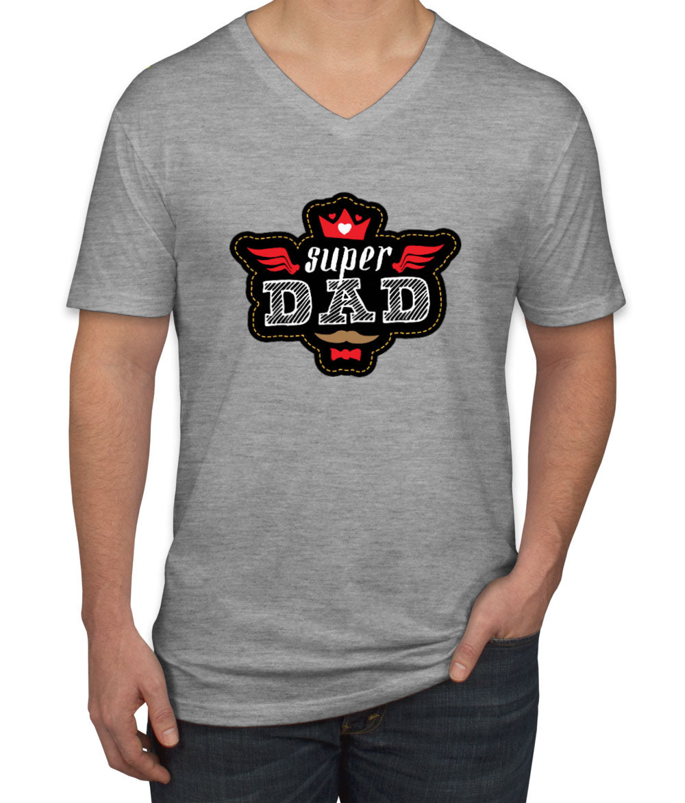 Super Dad Men's V Neck T-shirt