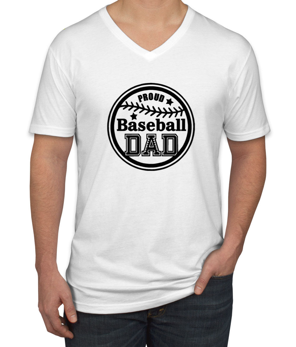 Baseball Dad Men's V Neck T-shirt