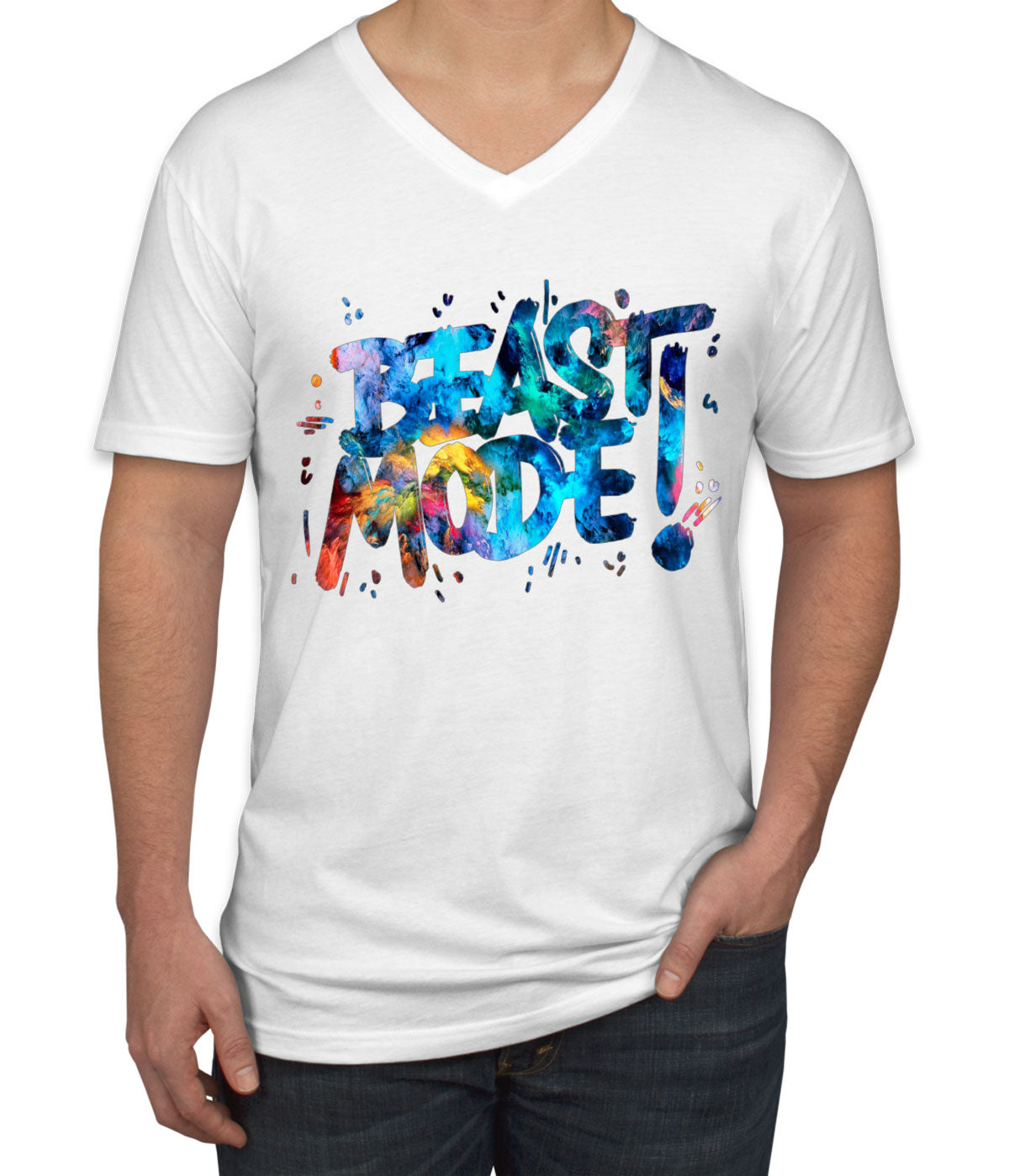 Beast Mode Men's V Neck T-shirt