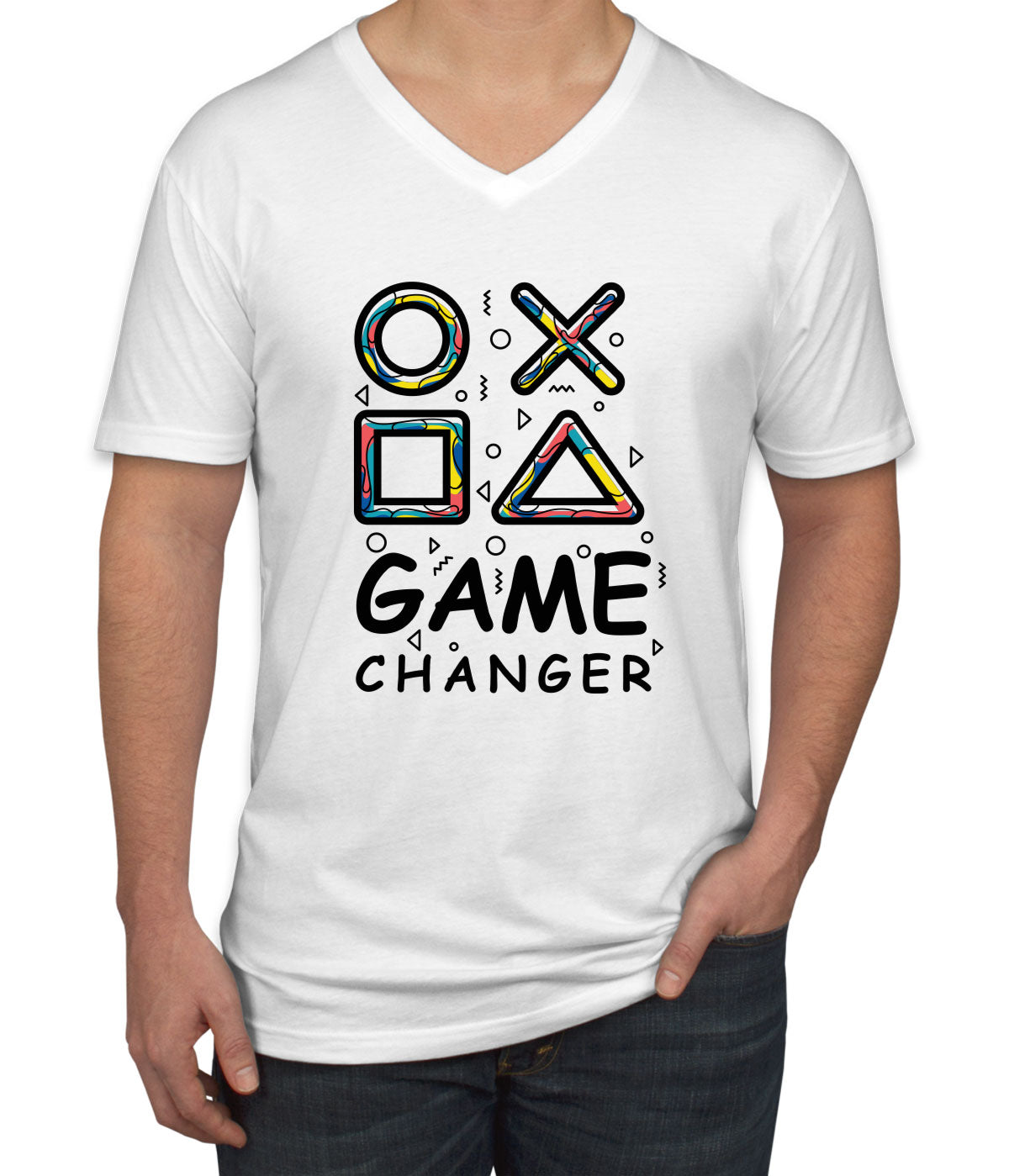 Game Changer Men's V Neck T-shirt
