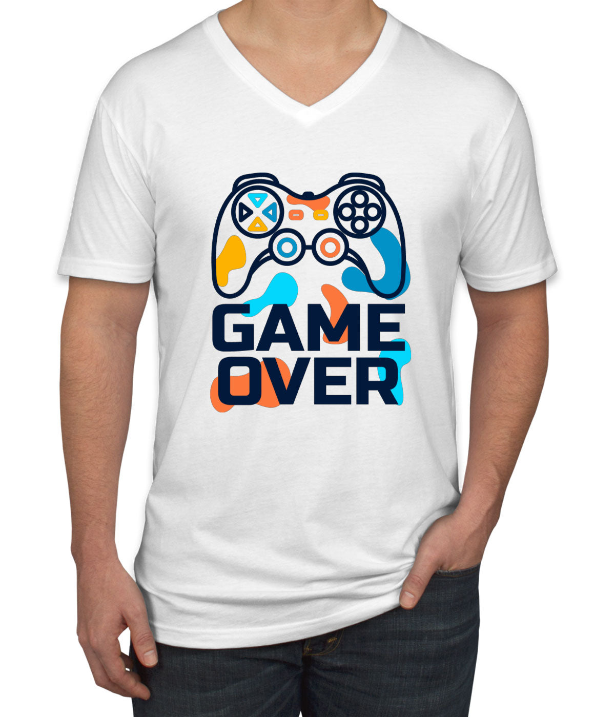 Game Over Men's V Neck T-shirt