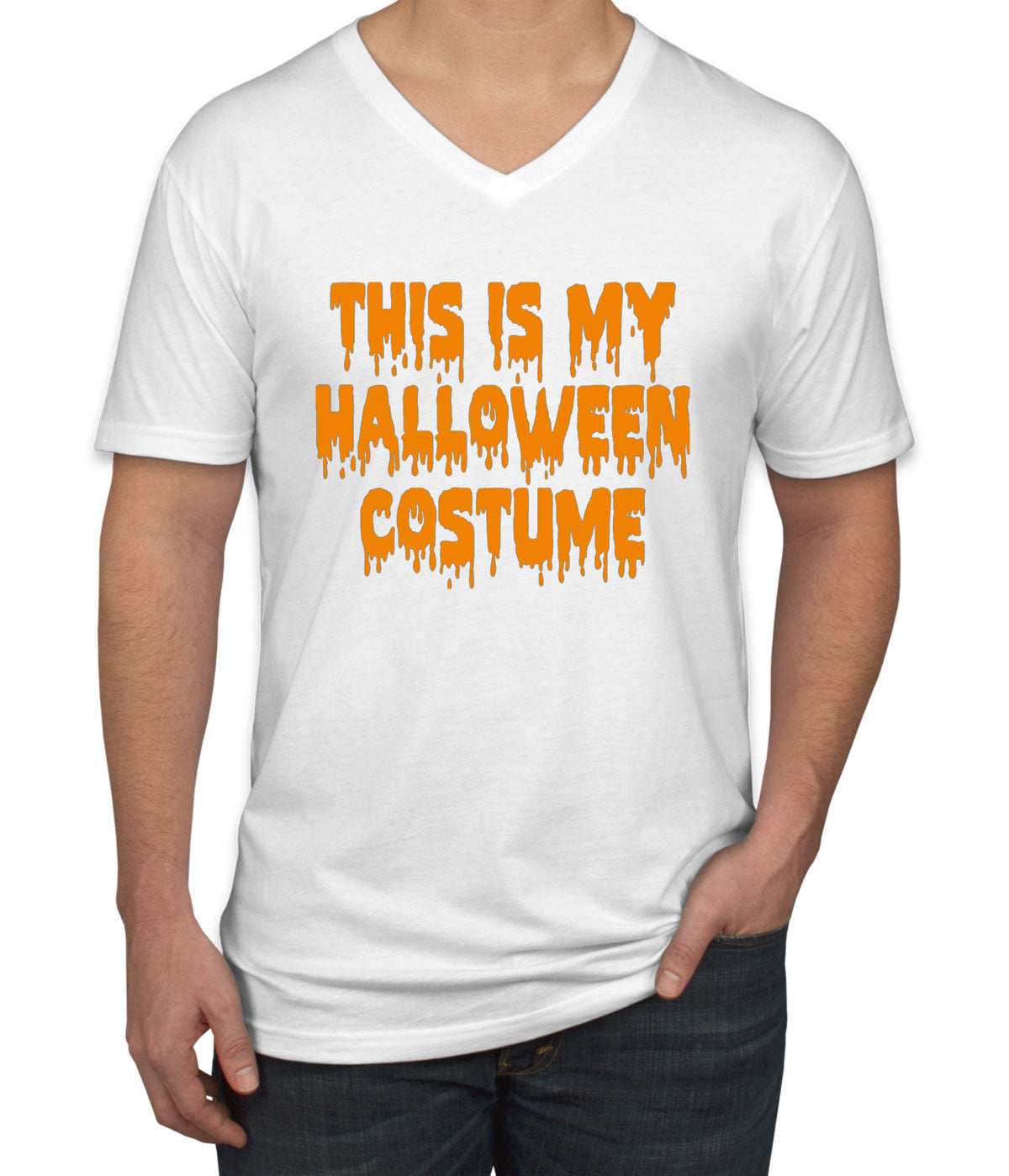 This Is My Halloween Costume Men's V Neck T-shirt