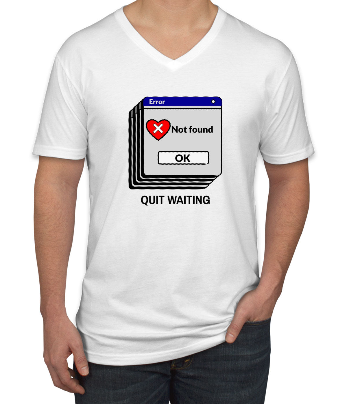 Love Not Found Men's V Neck T-shirt