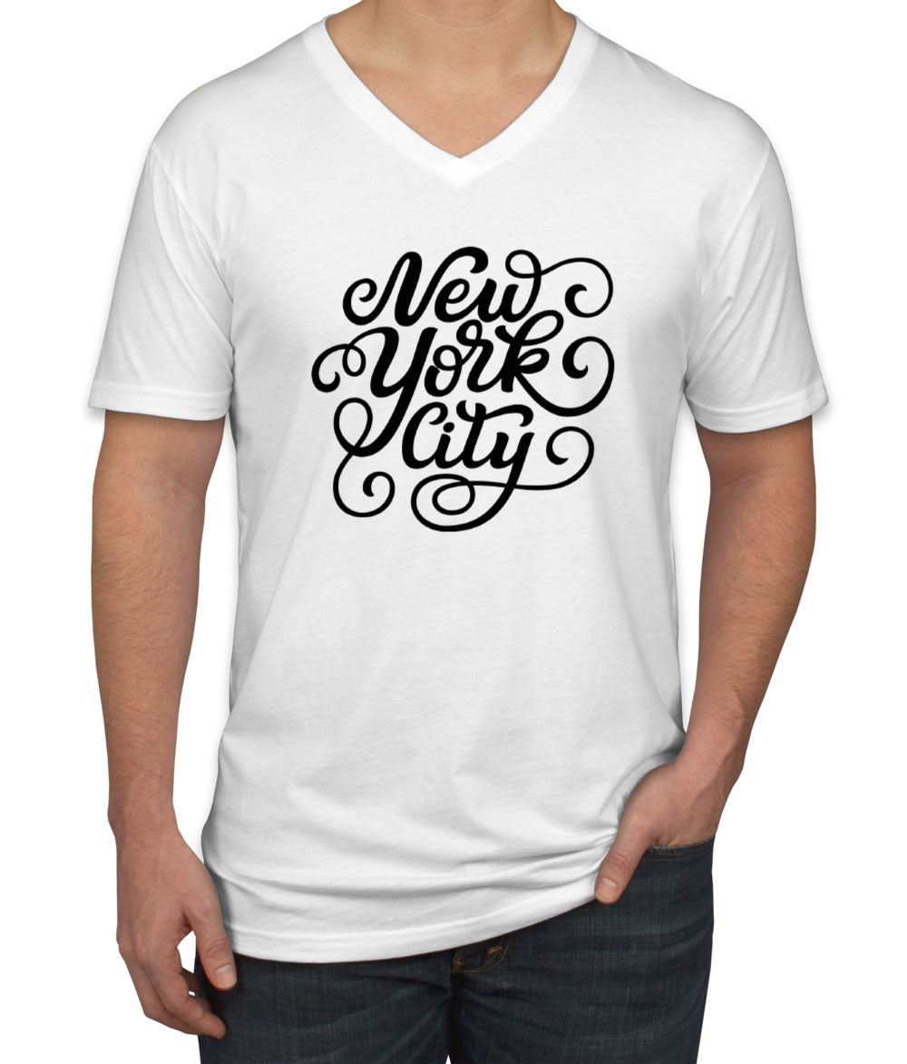 New York City Men's V Neck T-shirt