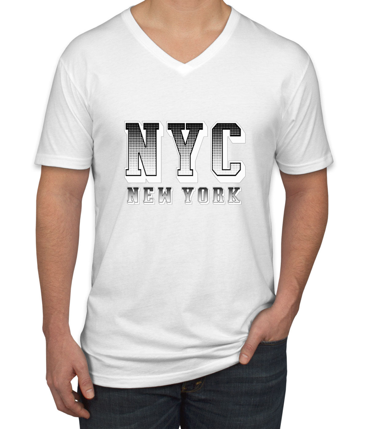 NYC New York City Men's V Neck T-shirt