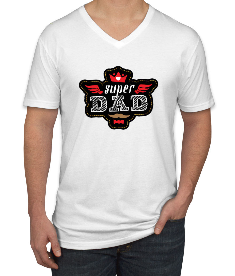 Super Dad Men's V Neck T-shirt